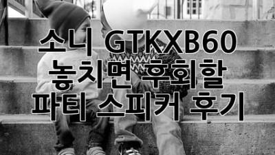 소니 GTK-XB60 📢 놓치면 후회할 파티 스피커 후기 🎉