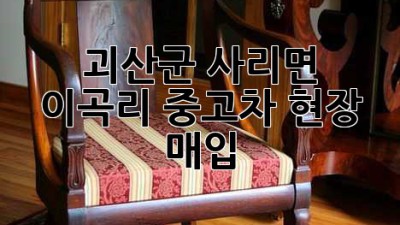 괴산군 사리면 이곡리 중고차 현장 매입